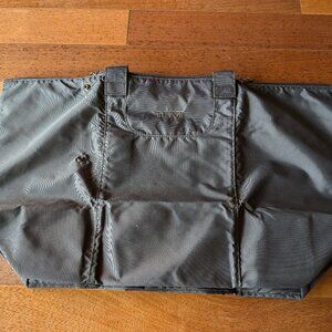 TUMI Foldable Tote, Gray, Lightweight, Packable, Carryall for Travel